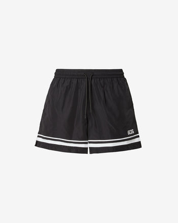 Gcds Stripes Swim Shorts | Men Swimwear Black | GCDS